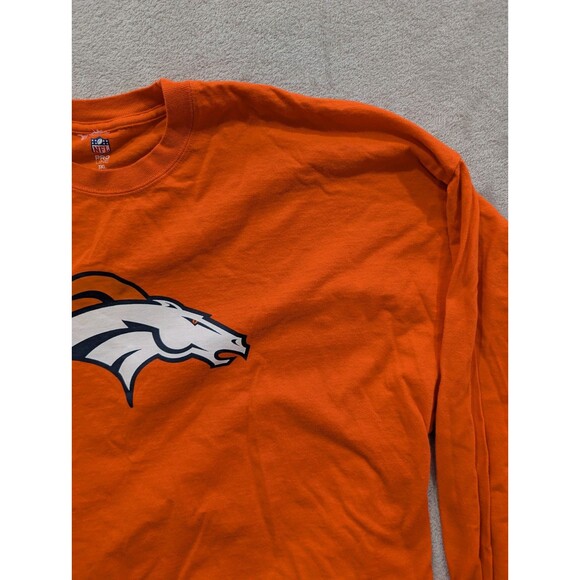 NFL Peyton Manning Denver Broncos Orange Long-Sleeve Majestic T-Shirt Size XXXL - Picture 6 of 15